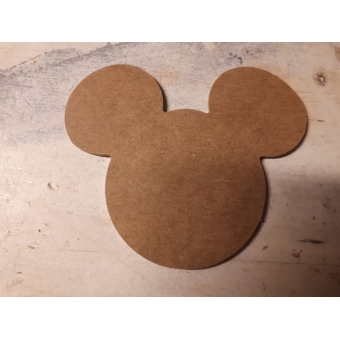 MDF 176  Mickey Mouse hoofd ca. 10 cm
